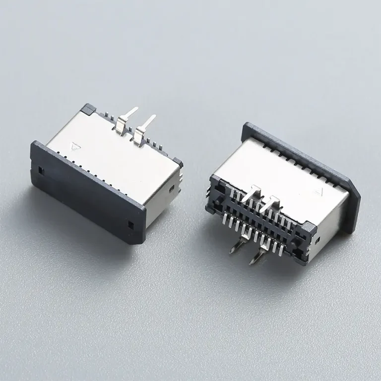 未标题 26_0000_3.BUSF202B3N11389SR USB TYPE E 20PIN 母头 SMT 外壳侧面短脚 KEY A