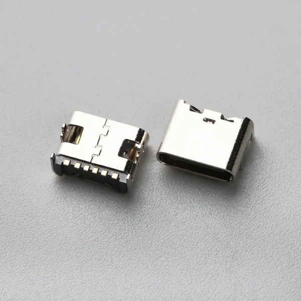 1.BUSF06B3N11318SR USB TYPE C 6P 母座 板上型 SMT