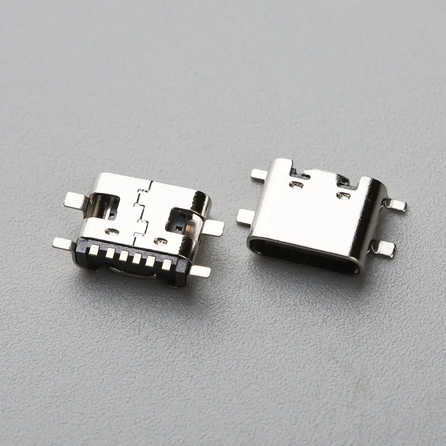 2.BUSF062B3N11404SR USB TYPE C 6P 母座 SMT 四脚贴