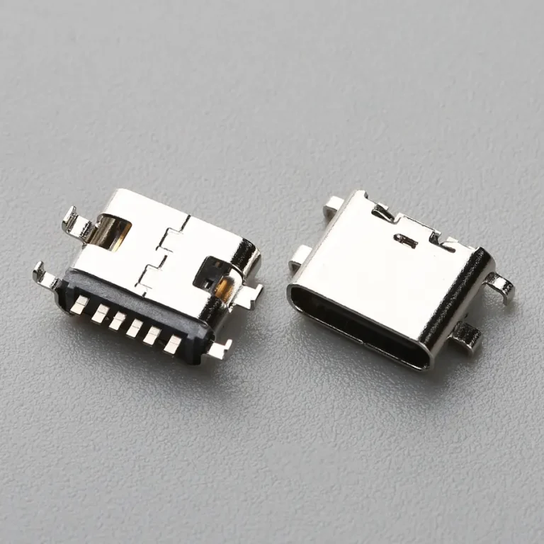 3.BUSF06B3N11319 USB TYPE C 6P 母座 沉板SMT H=0.8mm
