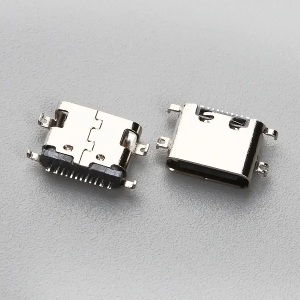 6.BUSF16B1N1369 USB TYPE C 16P 母座 沉板SMT H=1.60mm