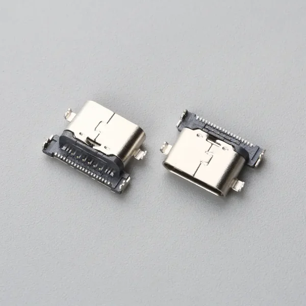 11.BUSF24B3M1151 USB TYPE C 24P 母座 沉板式 前插后贴 H=1.30mm 超短体