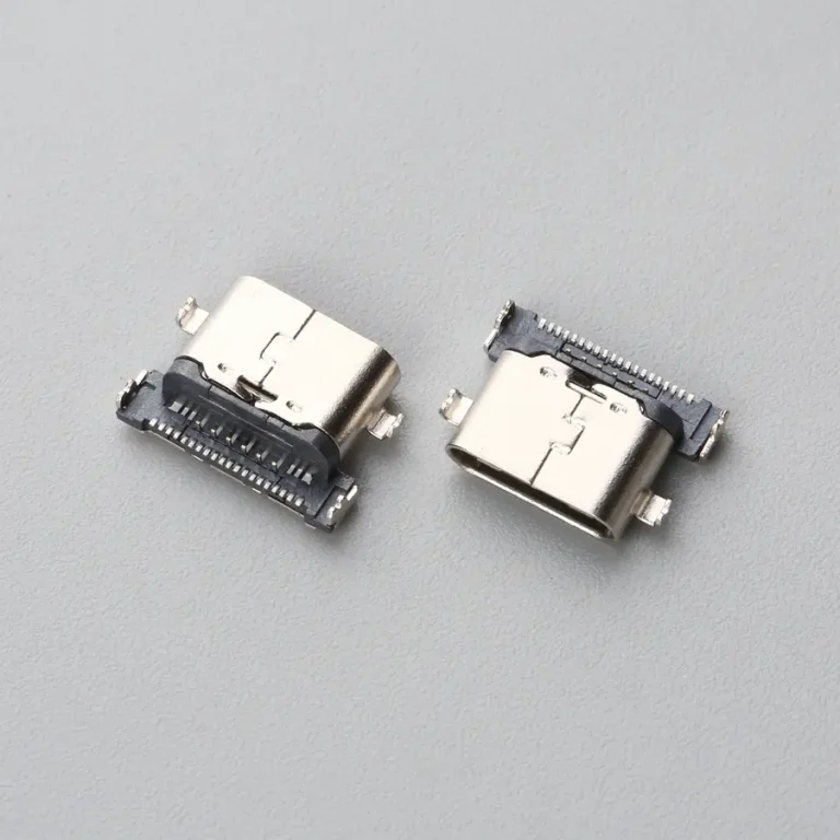 11.BUSF24B3M1151 USB TYPE C 24P 母座 沉板式 前插后贴 H=1.30mm 超短体