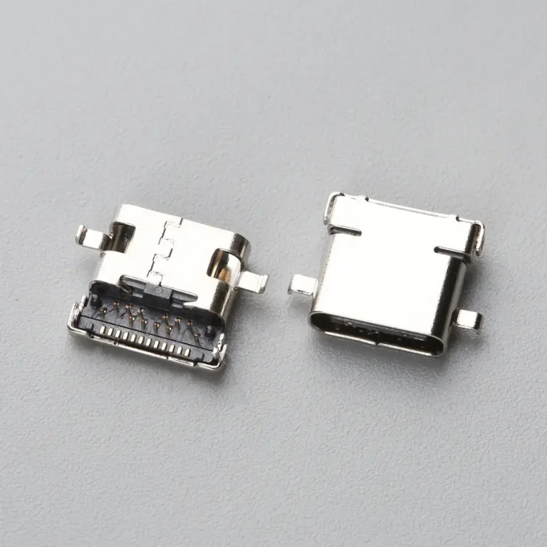13.BUSF24B3N11216 USB TYPE C 24P 母座 沉板式 前插后贴 H=1.91mm