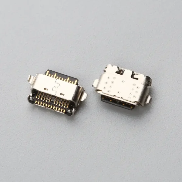 14.BUSF24B3N11249X USB TYPE C 24P 母座 沉板SMT H=1.60mm 带上盖