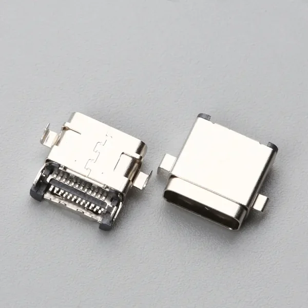 15.BUSF24B3N11284 USB TYPE C 24P 母座 双层外壳 沉板双SMT H=2.18mm