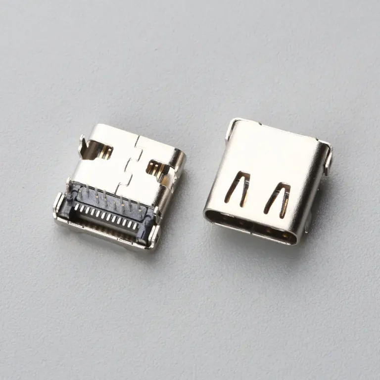 20.BUSF24B3N1130 USB TYPE C 24P 母座 板上型 前插后贴 后盖掏料