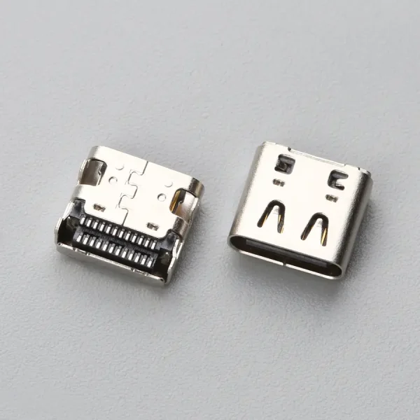 21.BUSF242B3N61358SR USB TYPE C 24P 母座 板上型 双SMT CH=1.60mm