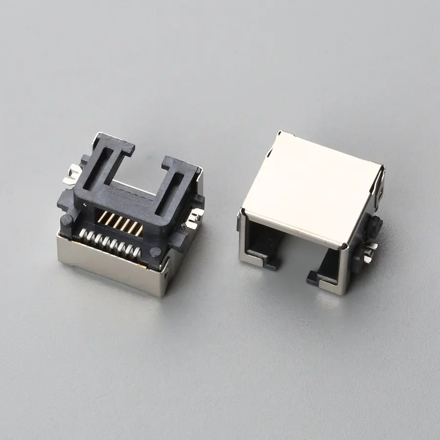 11.BRJF08B1N1103G RJ45 沉板式SMT H=8.60mm 全包