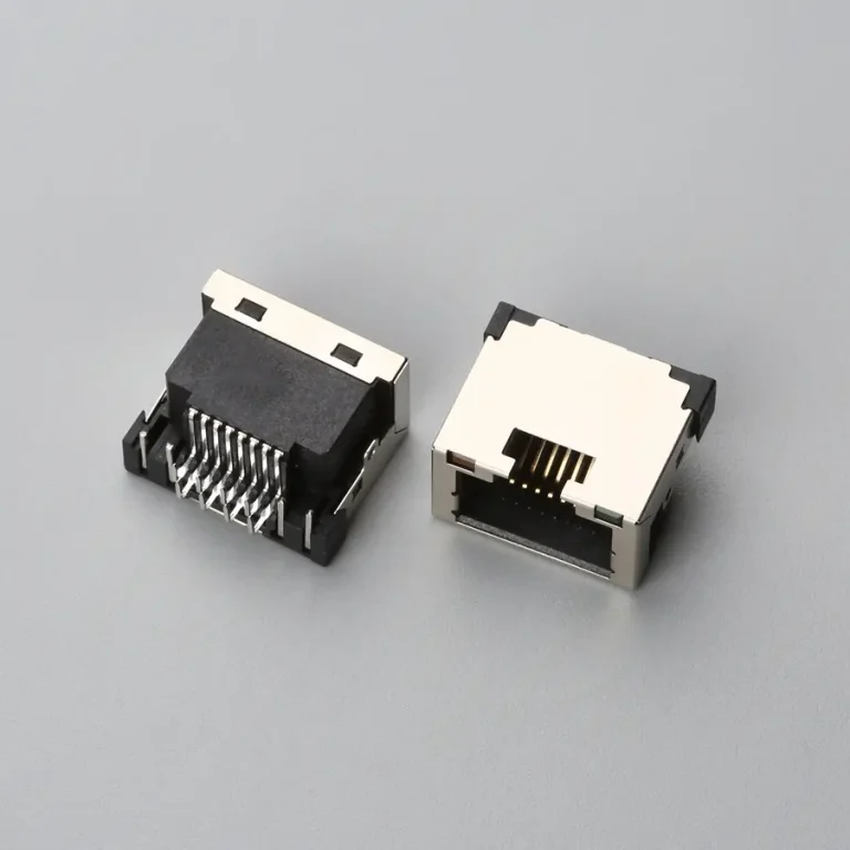 5.BRJF08B3N1269 RJ 45 沉板式DIP H=4.30mm 带灯