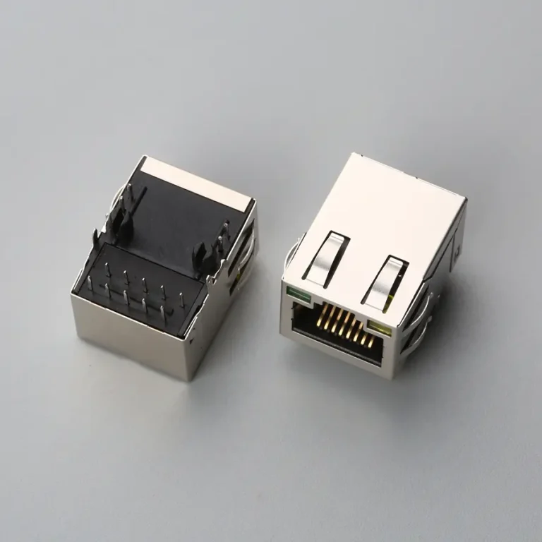 13.BRJF081B1N12108ST RJ45 板上型DIP L=21.35mm 长体 带灯