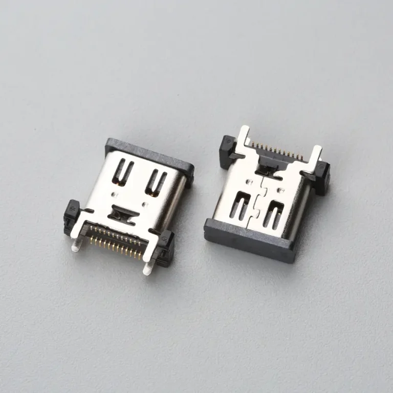 28.BUSF242B3N11328SR USB TYPE C 24P 母座 立式SMT H=10.0mm