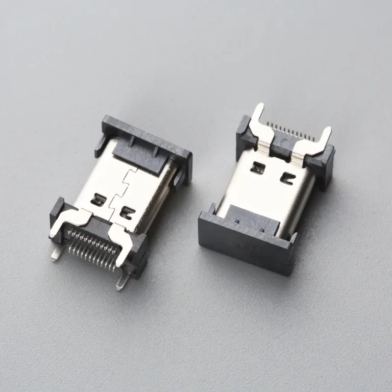 29.BUSF242B3N11340SR USB TYPE C 24P 母座 立式SMT H=13.5mm