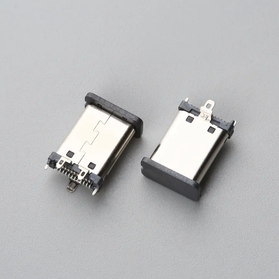 30.BUSM24B3M1143 USB TYPE C 24P 公痤 立式AMT H=11.10mm
