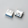 29.BUSF09L1N12145 USB3.0 AF 立式DIP H=11.50mm 无卷边蓝胶芯