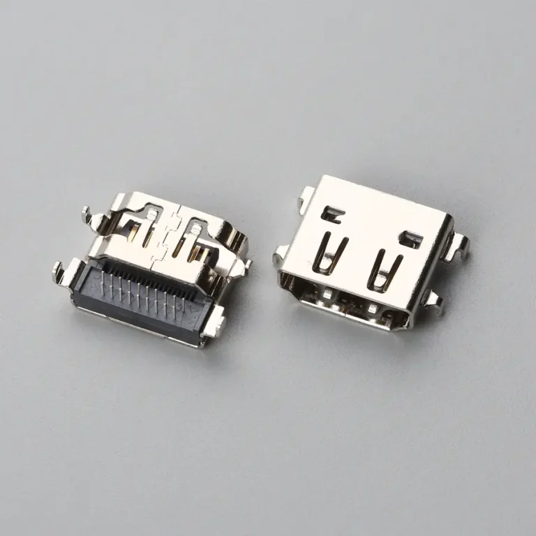 5.BHDF19B3N1231 HDMI AF 正向沉板DIP H=3.75mm