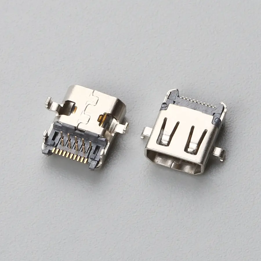 21.BHDF19B3M1128 HDMI DF 沉板式前插后贴 H=2.25mm