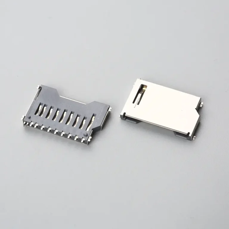 1.BSDF11B1N1115 SD 卡座短体 SMT PUSH 黑胶