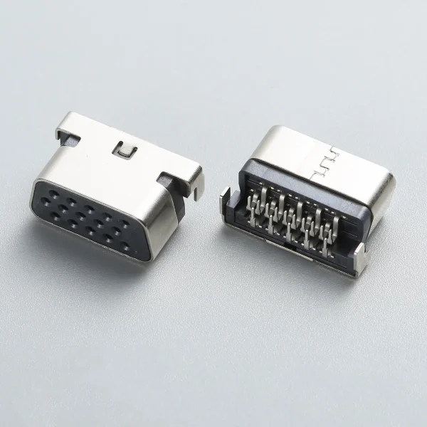 4.BDBF15B2N1239 SLIM D SUB15P 母座 反向DIP CL=0.50mm